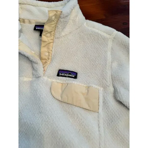 Patagonia Snap T Fleece Pullover Cream size small - Picture 5 of 11